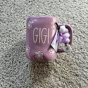Rae Dunn GIGI Floral Mug with Charm